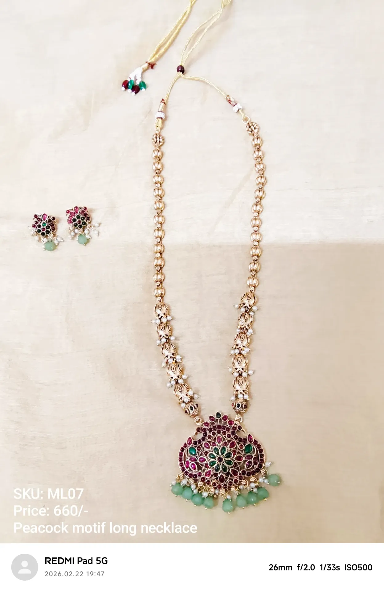 Peacock Inspired Ethnic Long Haram