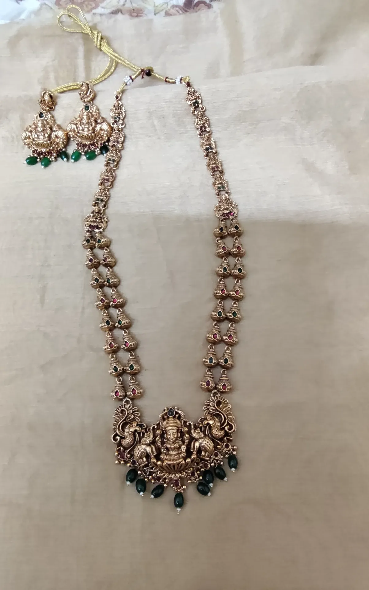 South Indian Ethnic long chain nakshi