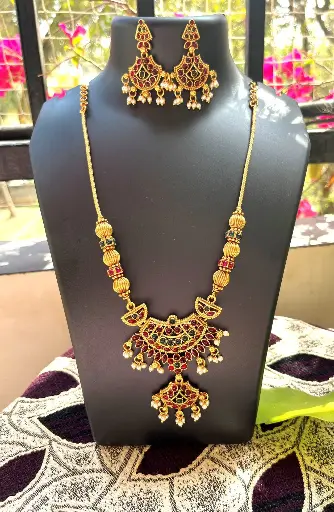 Premium Gold finish Gajalakhmi Haram